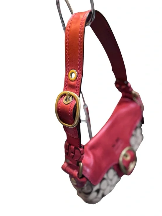 Coach Bleecker Signature Buckle Flap Bag Hobo - Picture 6 of 16